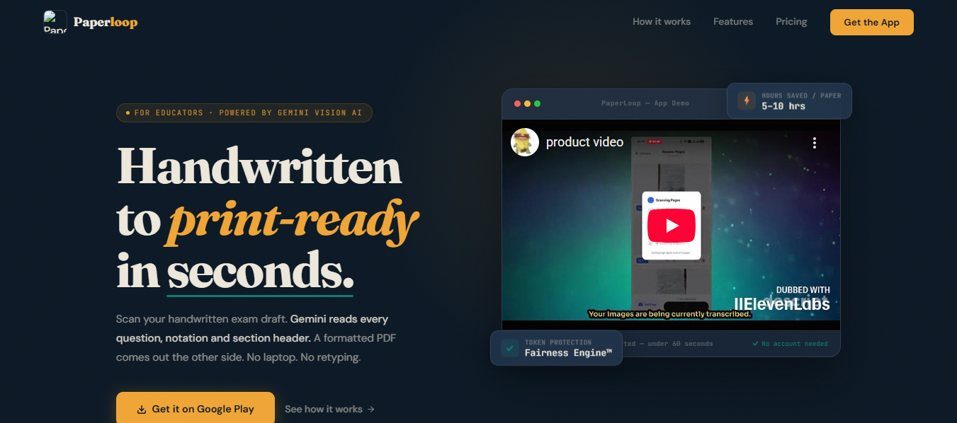 Paperloop Landing Page